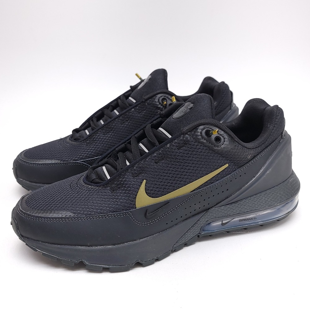 Nike Air Max Pulse‎ Mens Black Gold Low Top Running Shoes HQ2573-001 Size 9.5